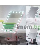 Огледало за грим с LED светлини и сензорен контрол